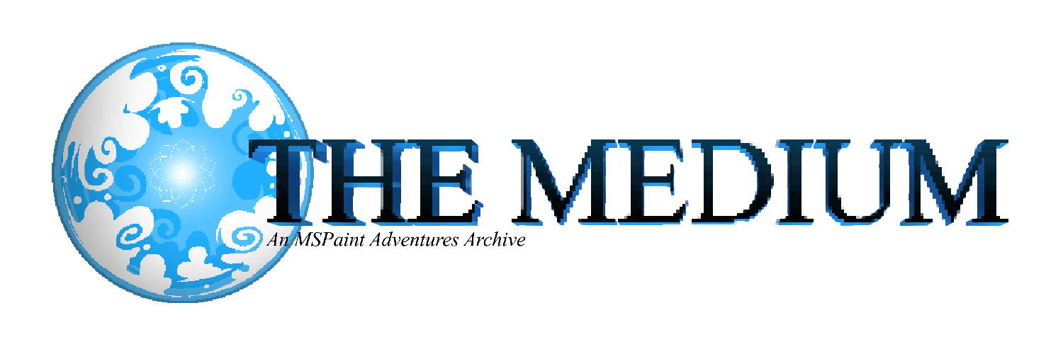 Text that reads 'The Medium' in Times New Roman